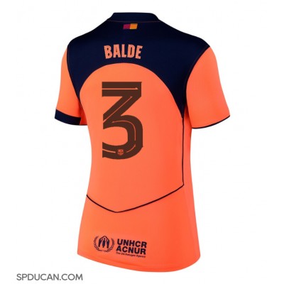 Zenski Nogometni Dres Barcelona Alejandro Balde #3 Rezervni 2025-26 Kratak Rukav Zenski Nogometni Dres Barcelona Alejandro Balde #3 Rezervni 2025-26 Kratak Rukav